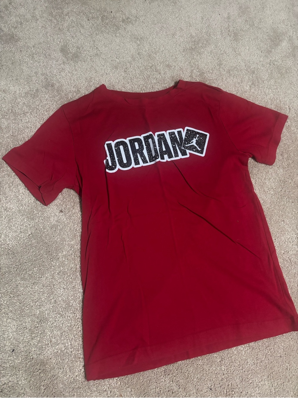 Jordan Red Short Sleeve Logo Tee